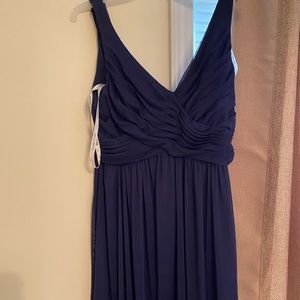 David’s bridal navy blue bridesmaids dress size 6